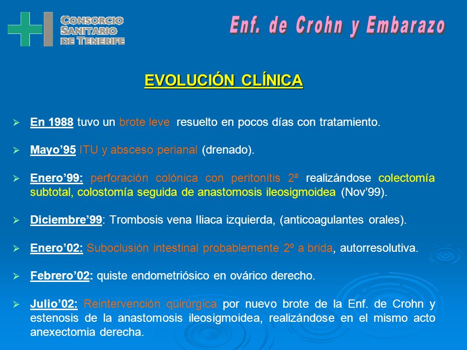brote leve enfermedad de crohn